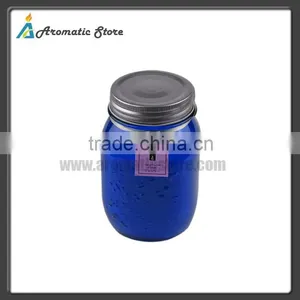 Decorative 7 oz Glass Jar Candle With Lid thumbnail-1