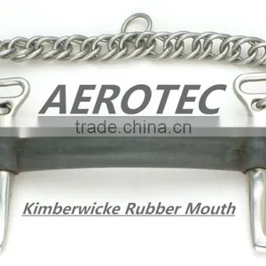 Wholesale Horse Tack Kimberwicke Rubber Mouth Horse Bits thumbnail-1
