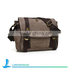 Durable Canvas Messenger Bag Shoulder Bag Single Shoulder Bags thumbnail-2