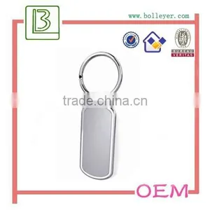 Round Chrome Plated Metal Blank Keychain for Business Gift thumbnail-5