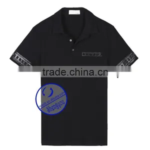 Single Jersey Men's Blank Polo Shirt With Custom Label thumbnail-5