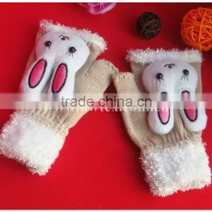 Animal Mittens Knitted for Children thumbnail-1