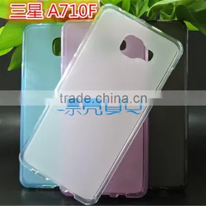 New Matte Sides And Glossy Edge TPU Case For Sumsung Galaxy A710F thumbnail-1