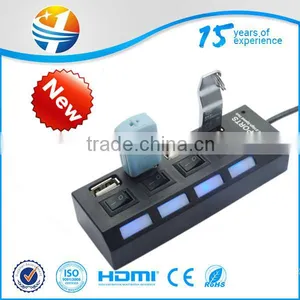 Promotional Gift SD/TF /M2/MS Card Reader +usb Hub With Led Logo thumbnail-1