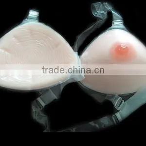 Skin-friendly Hypoallergenic Triangle Breast Forms With Strap 0.5kg-1.2kg/pair thumbnail-2