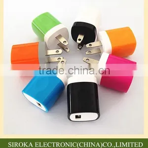 High Quality 1A/1.5A 110V USB Travel Adapter Charger With IC Smart Chip for Mobile Cell Phone thumbnail-1