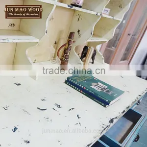 Plywood And Multilayer Design Writing Desk Antique With Three Drawers thumbnail-4