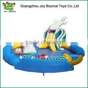 Factory Price Swimming Pool Shark Inflatable Floating Water Game Park thumbnail-1