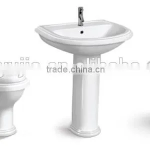 Ceramics Sanitary Ware Washdown 2 Pcs Toilet,Ceramic Bathroom Pedestal Basin thumbnail-5