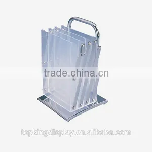 High Quality Protable Acrylic/ABS Literature Stand Fast Assemble Brochure Holder Display Stands thumbnail-2