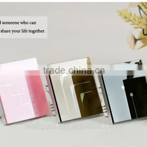 China Supplier Wallpad Luxury Waterproof Black Crystal Glass 110~250V RJ45 Computer Internet Network Wall Socket Switch Quality Choice thumbnail-3