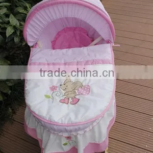Hand Made Cradle Baby Moses Basket / Moses Basket Set /maize Basket/ Bassinet,/ Corn Basket /with Rocking Stand BB002 thumbnail-5
