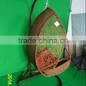 0503balcony Garden Elegant Comfortable Rattan Hanging Swing Egg Chair YPS080 thumbnail-2