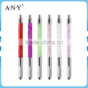 ANY New Hot Sale Acrylic Handle Rhinestone Permanent Eyebrow Pencil Microblading Pen Tool Tattoo Machine Pen thumbnail-1