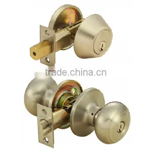 2016 American Door Knob Fire Rated Tulip Stainless Steel Door Deadbolt Knob Lock Combo Set Quality Choice thumbnail-4