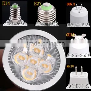 GU10 GU5.3 E27 E14 MR16 15W 5*3W LED Sport Light Lamp High Power Bulb thumbnail-1