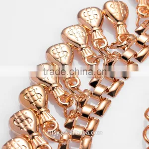Fancy Baraka Gold Plated Body Chain Champagne Brightness F1-80153 thumbnail-2
