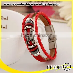 Leather Cuffs Real Handmade Leather Bracelet Wholesale thumbnail-1