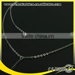 Cheap Double Layers Ebay Cheap Silver Necklace thumbnail-3