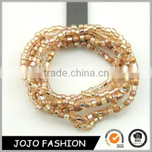 New Fashion Multilayer Colorful Seed Bead Wrap Bracelet thumbnail-1