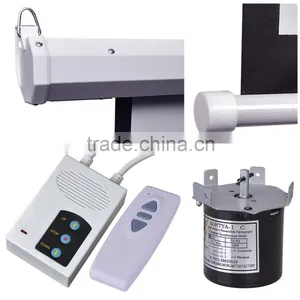 Motorized Projection Screen With Remote Control./ CE ROSH Electric Motorized Projection Screen thumbnail-3