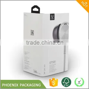 High End Book Shape Cardboard Box Packaging for Earphone thumbnail-3