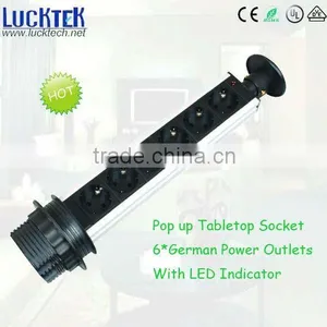 Hidden Pop Up Desktop Socket German Type thumbnail-1