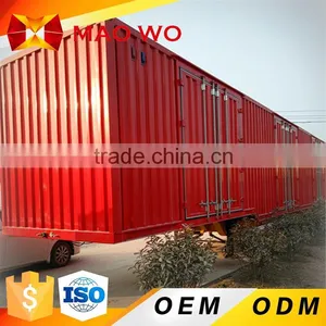 3 Axle 50ton Enclosed Cargo Box Truck Trailer Enclosed Van Trailer thumbnail-6
