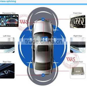 Bird View 360 Degree Car Security Camera System With Moving Guide Line thumbnail-3