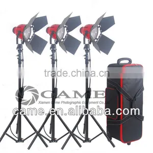 2.4m Stands + 3 x 800W Pro Red Head Redhead Continuous Light Lighting thumbnail-1