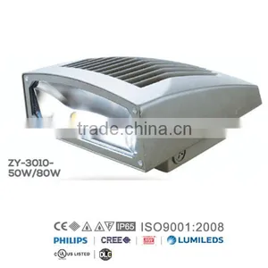 ZY-3010-50W/80W Indoor and Outdoor Can be Used Ip65 Outdoor Lighting 50w 80w Led Wall Pack Light thumbnail-1