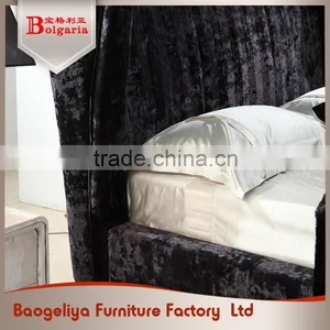 American Style Durable Hotel Living Room Furniture Double Bed Price thumbnail-2
