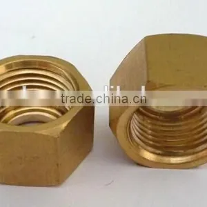 China Hardware Fastener Professional Supply Standard Size High Quality Copper Hex Nuts thumbnail-1
