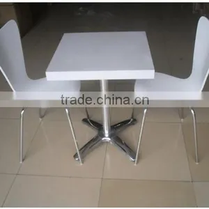 Manufacturer Soid Surface Fast Food Restaurant Furniture Mcdonald's Kfc Table, Artificial Marble Top Dining Table thumbnail-5