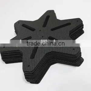 CNC Cutting 3K Carbon Fiber Board, Customized Carbon Fiber Parts, CNC Cutting Carbon Fiber for UAV Prones thumbnail-3