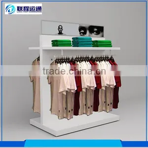Garment Clothes Hairline Brushed Stainless Wall Display Hanging Rack thumbnail-1