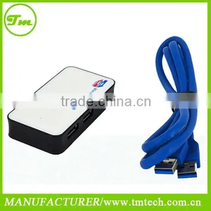 Slim USB 3.0 4-Port 5Gbps Speed Portable Compact Hub Adapter For PC Laptop Mac thumbnail-1