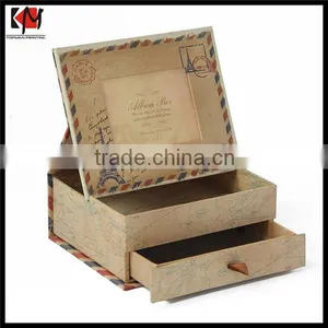 Spot UV Logo Gift Box Custom Cardboard Drawer Box With Pull Tab thumbnail-1