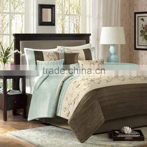 Hotel Embroidery Design Bed Sheet, Embroidery Pillow Case, Embroidery Duvet Cover thumbnail-1