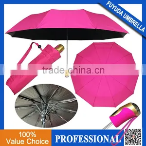 2017 21inch 10ribs High Quality Smart Auto 3 Folding Black Coating Best UV Super Strong Umbrella thumbnail-1