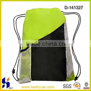 Promotional Polyester Backpack Gift Bags With Mesh Bag thumbnail-1