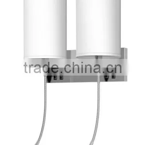 Best Price Brushed Nickel Power Outlet Hotel Wall Lamp Reading Lamp for USA Canada Mexico UL CUL ETL From Zhongshan Factory thumbnail-2