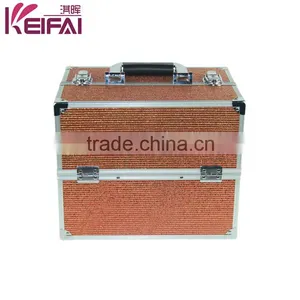 Foshan Keifai 4 Trays Small Perfume Storage Box With Lock thumbnail-2