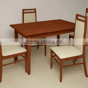 Wholesale Cheap Square Top Wooden Fast Food Restaurant Table and Chair thumbnail-2