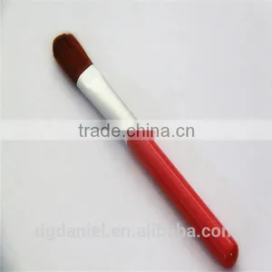 New Design Red Wooden Face Mask Brush,Round Foundation Brush thumbnail-4