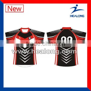 Germany Plastic Orange Women's Alphabet Rugby Jersey thumbnail-1