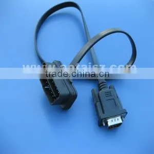 Factory Custom 16 PIN OBD II Male to DB9 Male Flat Wire thumbnail-3