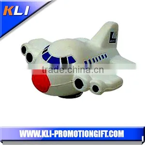 New Model Foam pu Plane Shaped Stress Ball for Promotion thumbnail-1