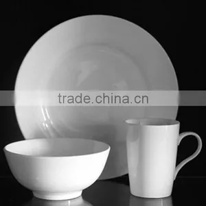 24pcs Bone China Dinnerware Sets Hotel Restaurant thumbnail-1