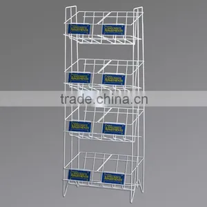 Tabloid Newspaper Display Rack Floor Standing Newspaper Rack Outdoor Stand for Newspaper Rack for Sale thumbnail-3